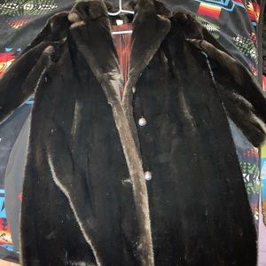 Faux fur coat. Made in the USA. Vintage.